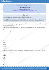 Đề thi giữa kì 1 Toán 11 Chân trời sáng tạo - Đề số 9